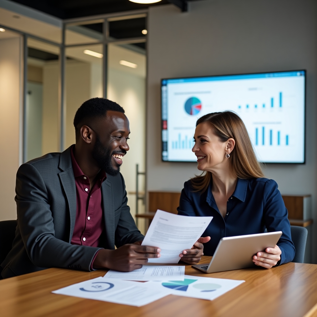 Session de consultation avec un client